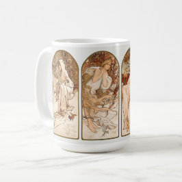 CANECA DE CAFÉ CANECA: ALPHONS MARIA MUCHA : ESTAÇÕES
