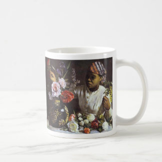 Caneca De Café Caneca: Bazzile Negress com peônias