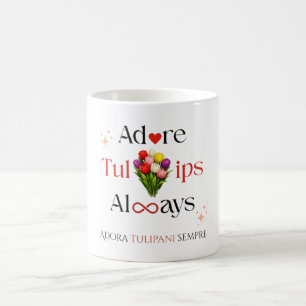 Caneca De Café Caneca Bilingue Café Tulipa