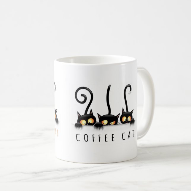 Caneca De Café Caneca bonito do gato do café (Frente Esquerda)