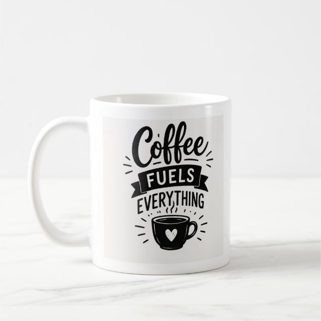 Caneca De Café Caneca café alimenta tudo (Esquerda)