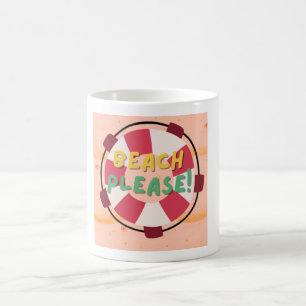 Caneca De Café Caneca Café Chegada do Verão 11 oz Cerâmica W-PT