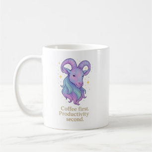 Caneca De Café Caneca Capricórnio – Café Primeiro, Produtividade