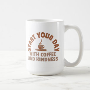 Caneca De Café Caneca Comece o Seu Dia com Café e Bondade