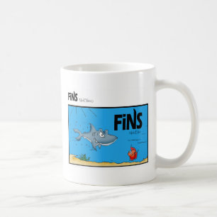 Caneca De Café Caneca cómica do café das aletas
