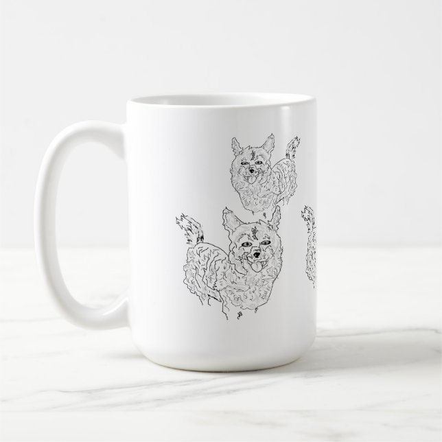 Caneca De Café Caneca; Corgi (Esquerda)