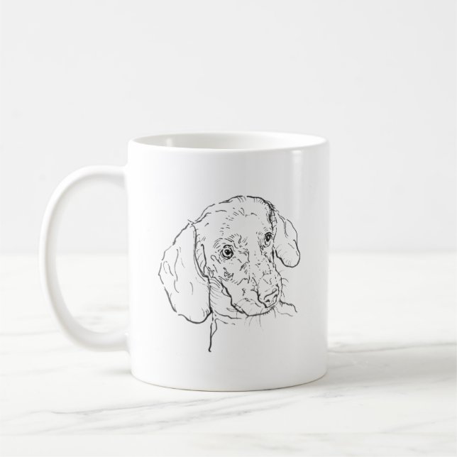 Caneca De Café Caneca Dachshund – Café Cachorro Salsicha, Cachorr (Esquerda)
