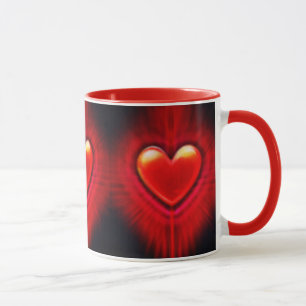 Caneca de café. Caneca design de cerâmica de coraç
