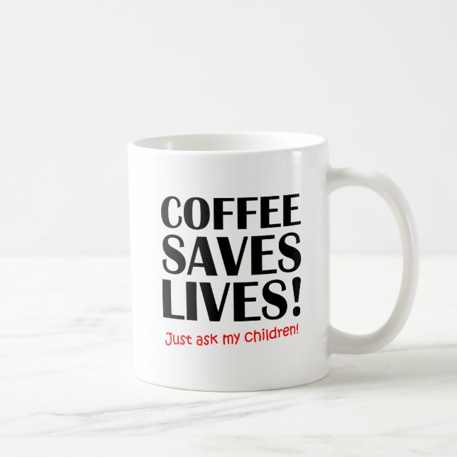 Caneca De Café Caneca Divertida Café Salva Vidas (Direita)