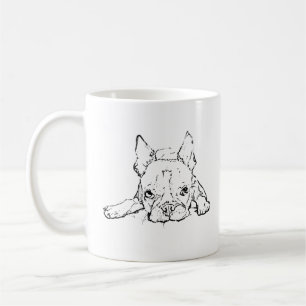 Caneca De Café Caneca do Bulldog Francês Fofo, Café Personalizado