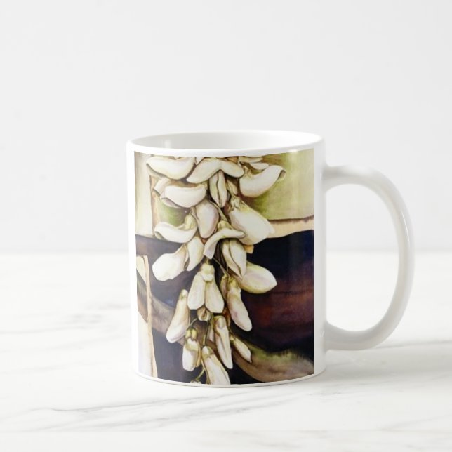 Caneca De Café Caneca do café da flor das glicínias (Direita)