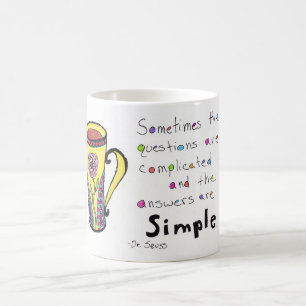 Caneca De Café Caneca do café das citações da vida - as respos