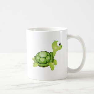 Caneca De Café "Caneca do caráter da tartaruga do selo pequeno d