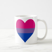 "Caneca do coração bissexual"