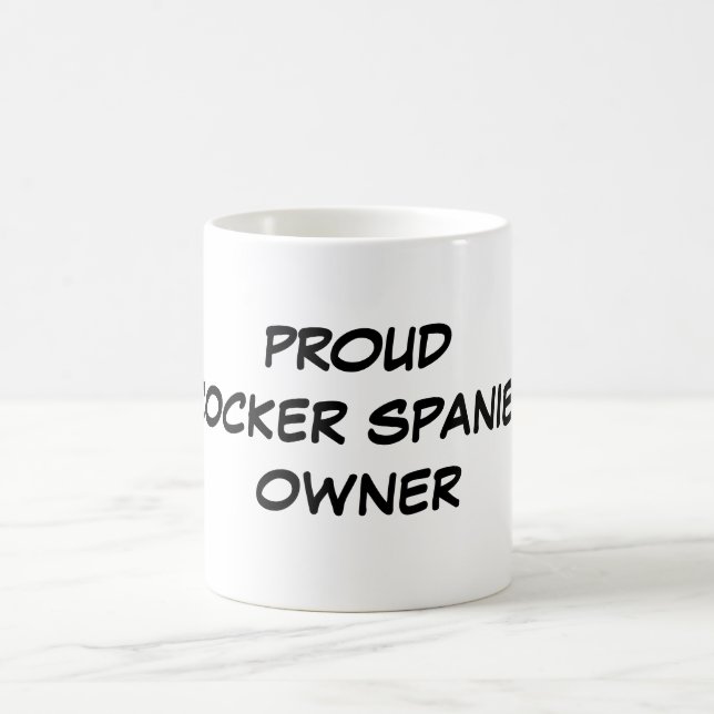 Caneca De Café "Caneca do proprietário orgulhoso de cocker (Centro)