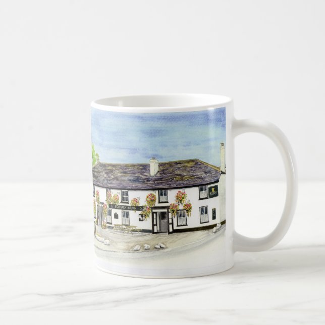 Caneca De Café "Caneca dos braços Cornish (Hayle)" (Direita)