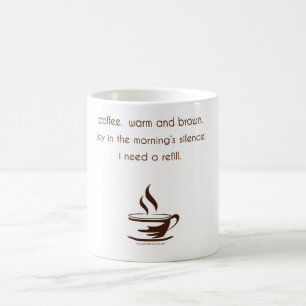 Caneca De Café Caneca dos haicais do café