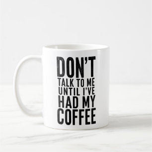 Caneca De Café Caneca Engraçada Não Fale Comigo Café Presente Ama
