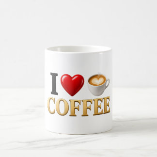Caneca De Café Caneca Eu Amo Café | Presente Engraçado para Amant