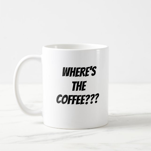 Caneca De Café Caneca exigindo café novamente (Esquerda)
