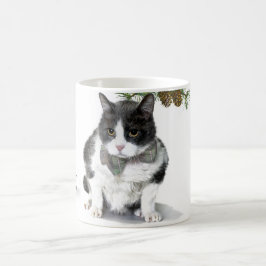 Caneca De Café Caneca: Felix, o gato, acampando em agosto