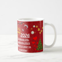“Caneca Feliz Ano Novo 2026 – Celebre com Brilho 