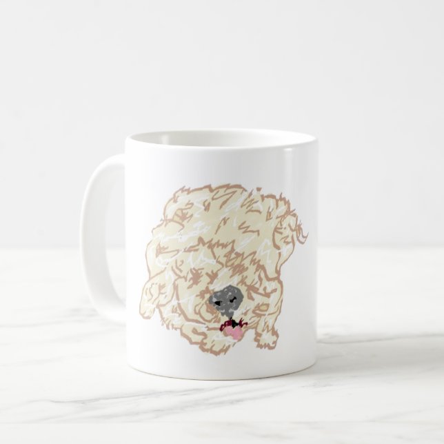 Caneca De Café Caneca: Goldendoodle (Frente Esquerda)
