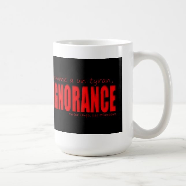 Caneca De Café Caneca: Ignorância (Direita)
