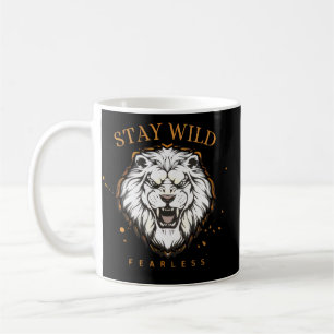 Caneca De Café Caneca Leão Destemido Selvagem Café Estético Ous