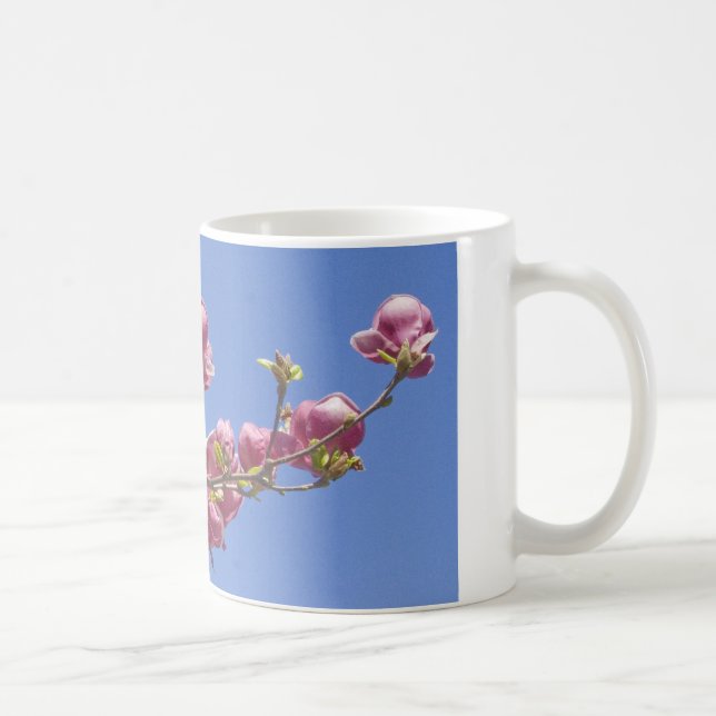 Caneca De Café Caneca, magnólias, ramo das flores (Direita)