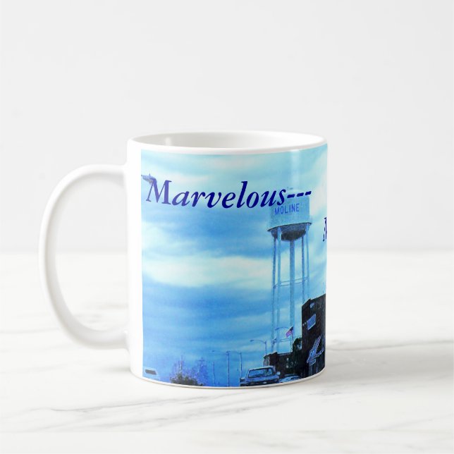 Caneca De Café Caneca: Maravilhoso--- Moline, Kansas! (Esquerda)