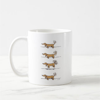 Caneca De Café Caneca-marrom-Dachshund voadora