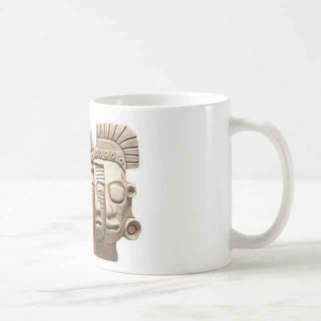 Caneca De Café Caneca: Máscara asteca (Direita)