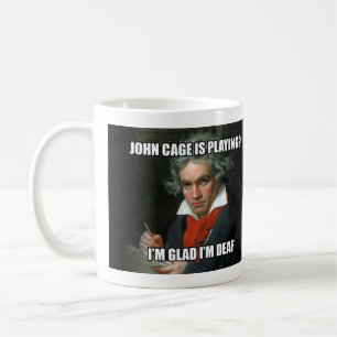 Caneca De Café Caneca: "Meme" - Beethoven & gaiola