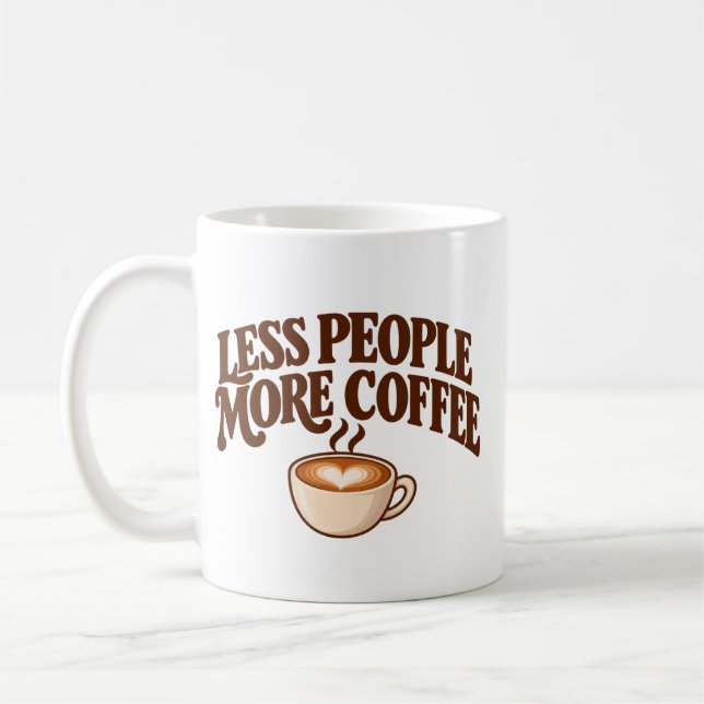 Caneca De Café Caneca Menos Pessoas, Mais Café (Esquerda)