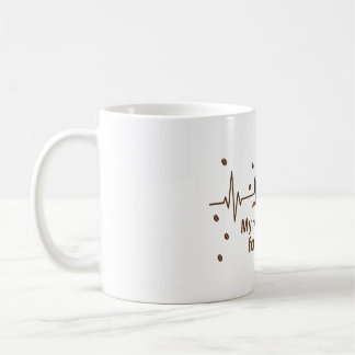 Caneca De Café Caneca Meu Coração Late por Café