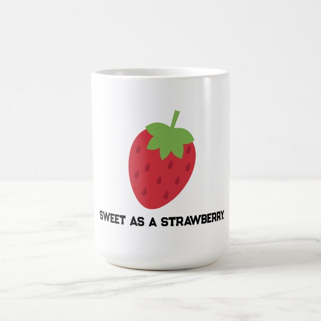 Caneca De Café Caneca Minimal Doce Morango Para Chá Ou Café (Centro)