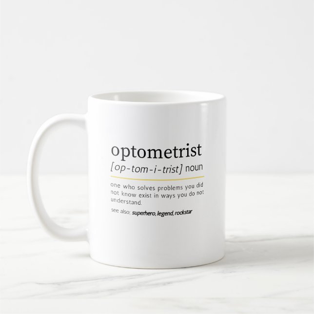 Caneca De Café Caneca-noun optometrista. (Esquerda)