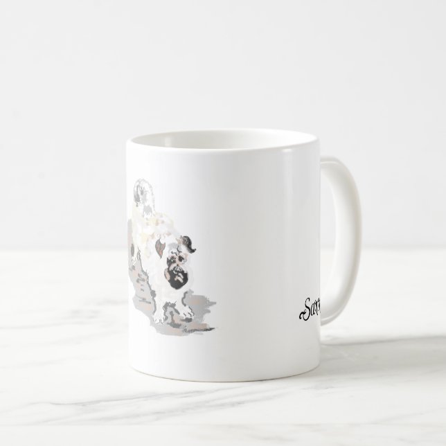 Caneca De Café Caneca: Pug (Frente Esquerda)