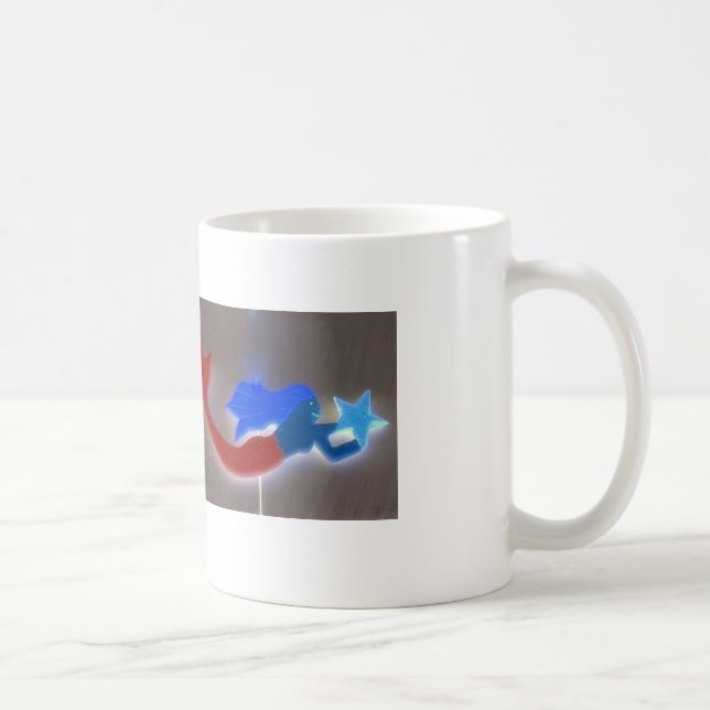Caneca De Café caneca-sereia vermelha e azul (Direita)