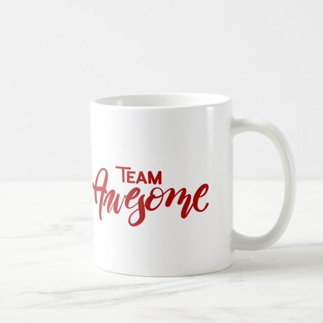 Caneca De Café Caneca-Vermelho impressionante da equipe (Direita)