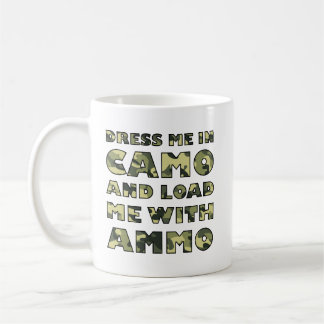 Caneca De Café Caneco Divertido de Caça Camo e Munição