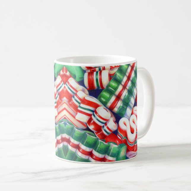 Caneca De Café Canela branca de borracha (Frente Esquerda)