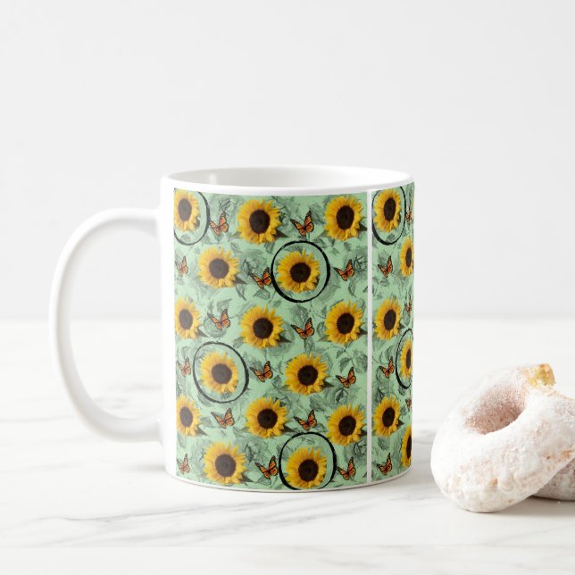 Caneca De Café Canela de girassol (Com Donut)