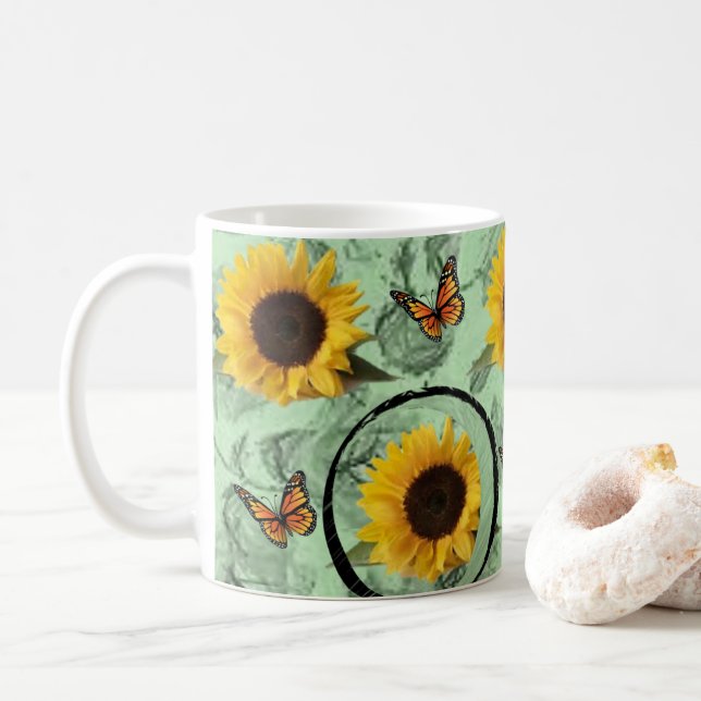 Caneca De Café Canela de girassol (Com Donut)