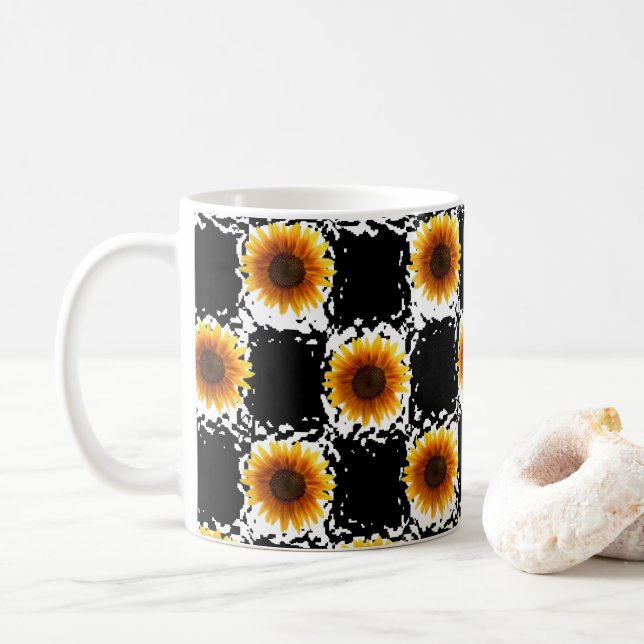 Caneca De Café Canela de girassol (Com Donut)
