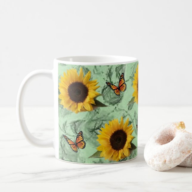 Caneca De Café Canela de girassol (Com Donut)