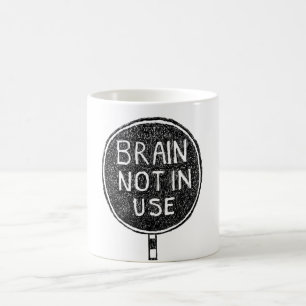 Caneca De Café Caneta "Cérebro não utilizado"
