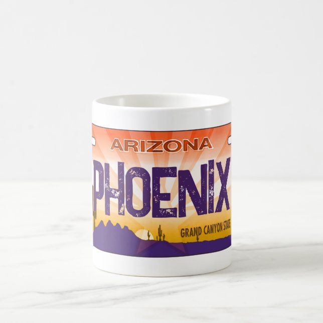 Caneca De Café caneta da placa da Arizona Phoenix (Centro)