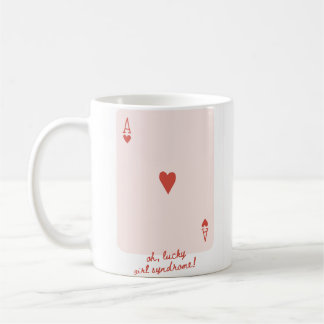 Caneca De Café Caneta da Síndrome de Lucky Girl